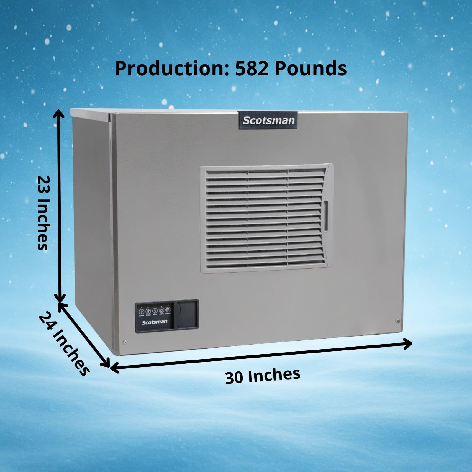 Scotsman Prodigy Elite Small Cube 30" Ice Maker - 582 Lb/Day, 208v on Fridge.com - View 3