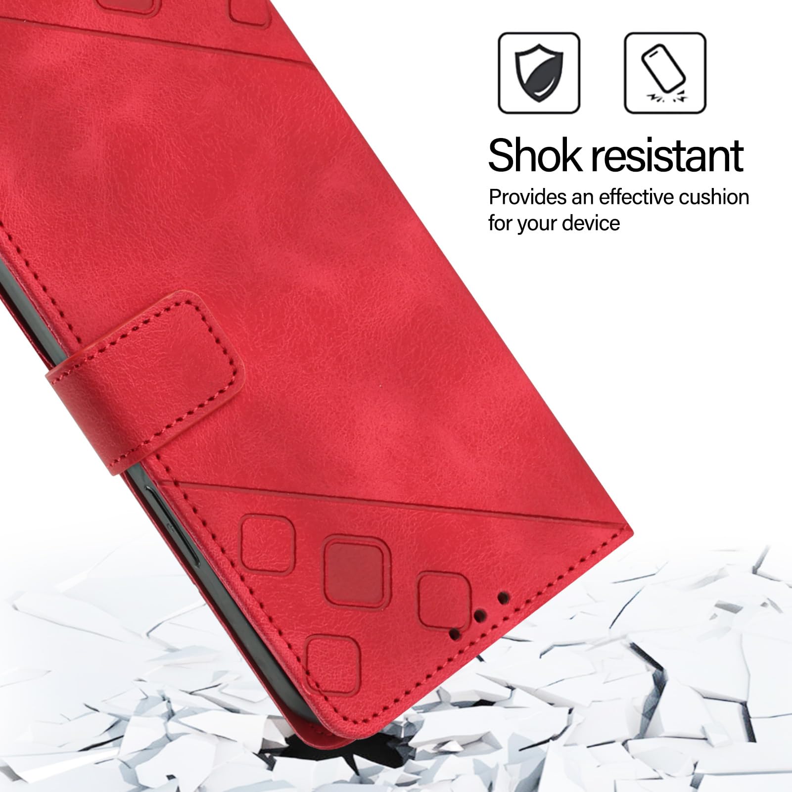 Skin Feel Fundas De Billetera De Cuero PU Para Samsung A05 A05S A15 Motorola Moto G84