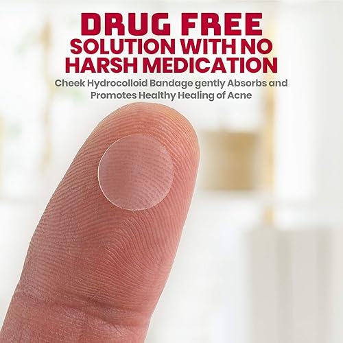 Miniatura 5 de Parche para cubierta para acné  (40 unidades) Tratamiento de manchas de granos y espinillas  Vendaje hidrocoloide, árbol de té, aceite de CICA y