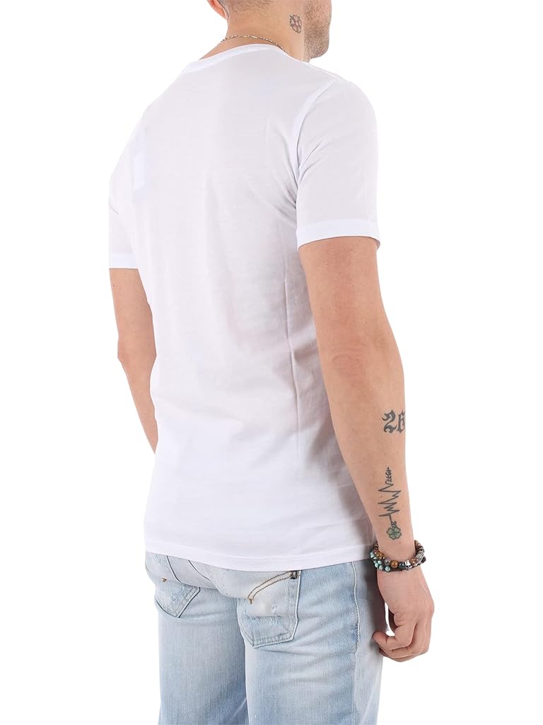 White Armani Exchange V-Neck Tee