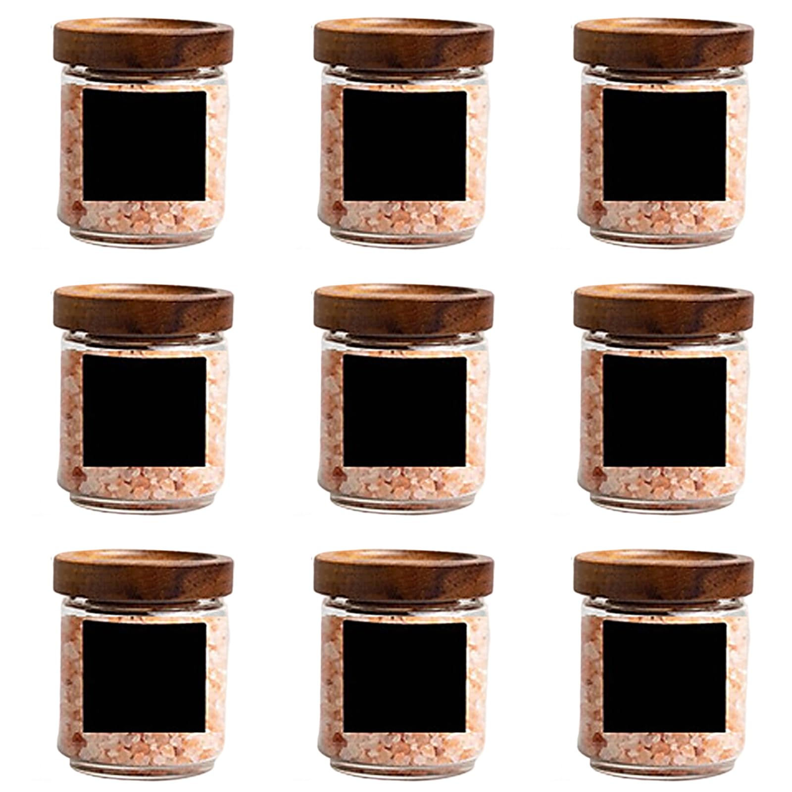 Hsyzygian Clear Storage Canister Premium Glass Jar with Wooden Lid Great for Organizing Kitchen Ingredients Snacks Tight Food Storage Jars