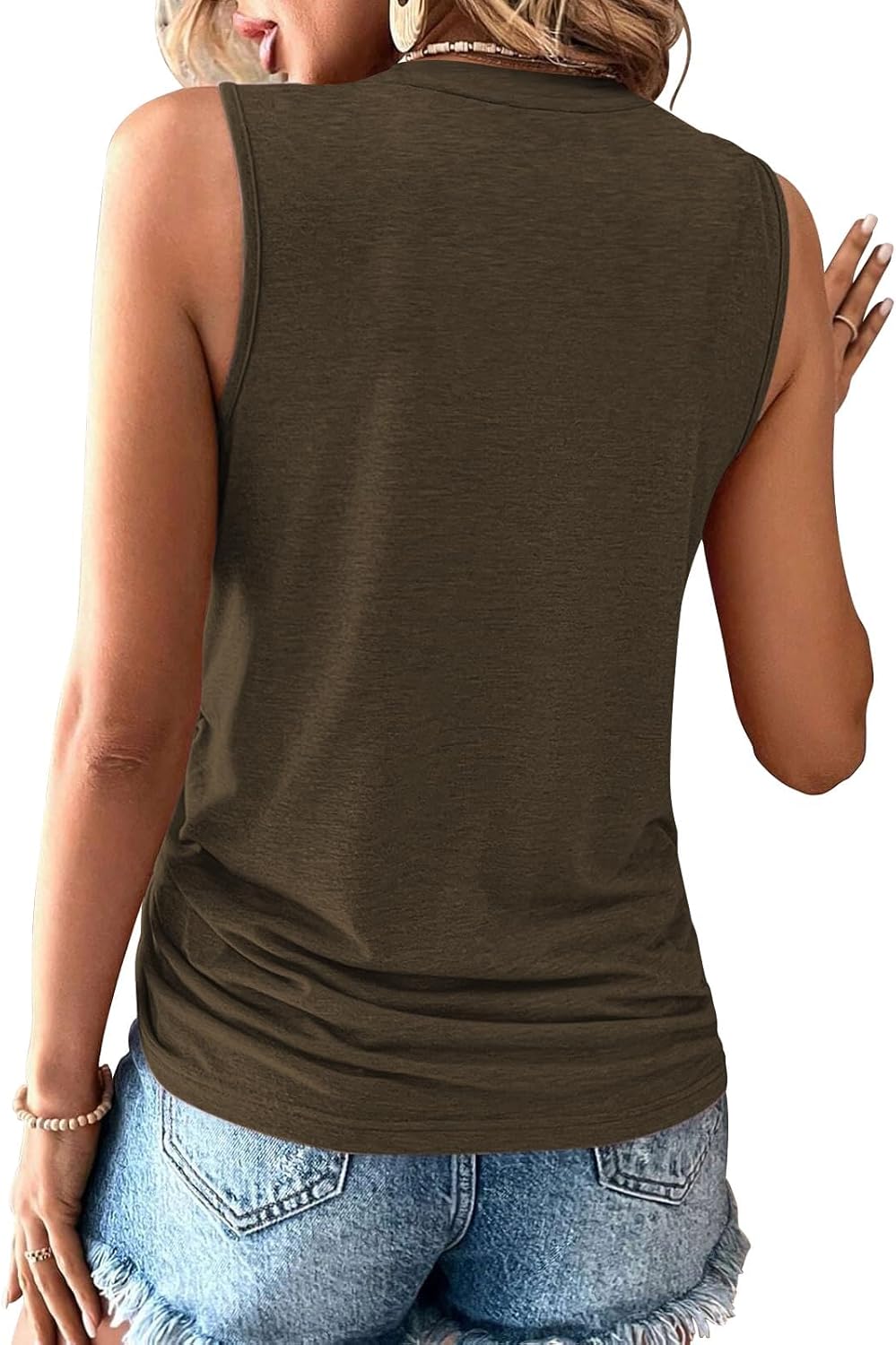 Womens Tank Tops 2 Pack Summer Tops Crew Neck Trendy Sleeveless Tops Cute Loose Fit Workout Casual Outfits 2025 - Image 6