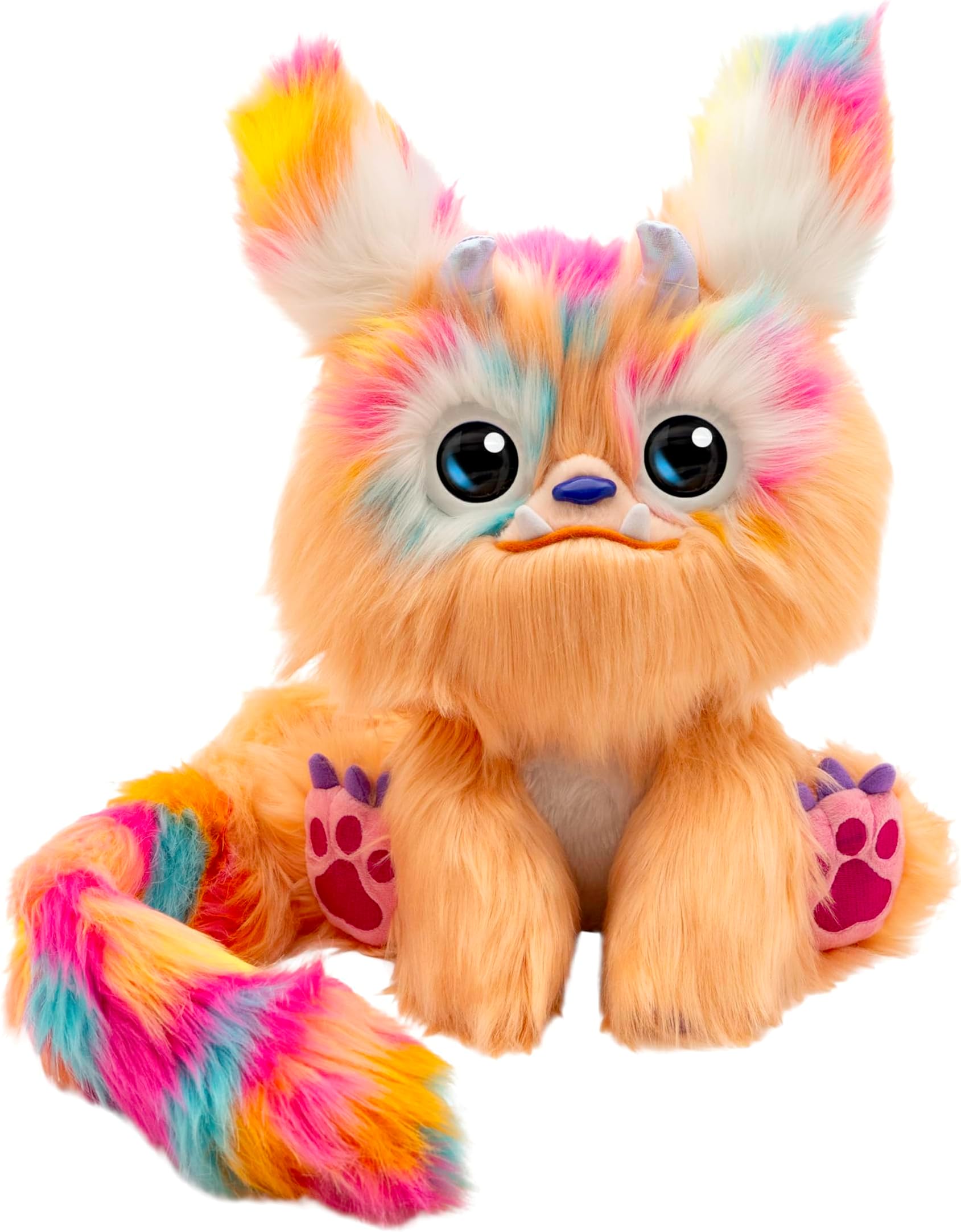 Furlings Interactive Plush Toy with 80+ Sounds and Animations, Responds to Play, Magical Eyes, Long Tail, Fluffy Fur, Ideal for Boys and Girls Ages 3+ - Cleo The Mischievous Jackalope
