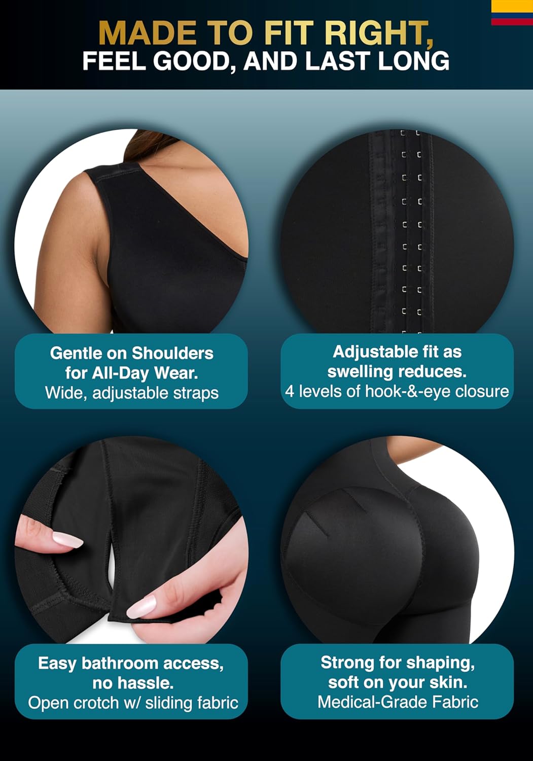 Sonryse Fajas Colombianas Post Surgery Compression Garment Stage 2 Faja Lipo BBL - Image 3