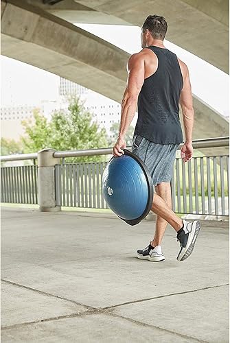 Miniatura 7 de BOSU Entrenador de equilibrio deportivo, tamaño de viaje que permite un fácil transporte y almacenamiento, 19.7 in,