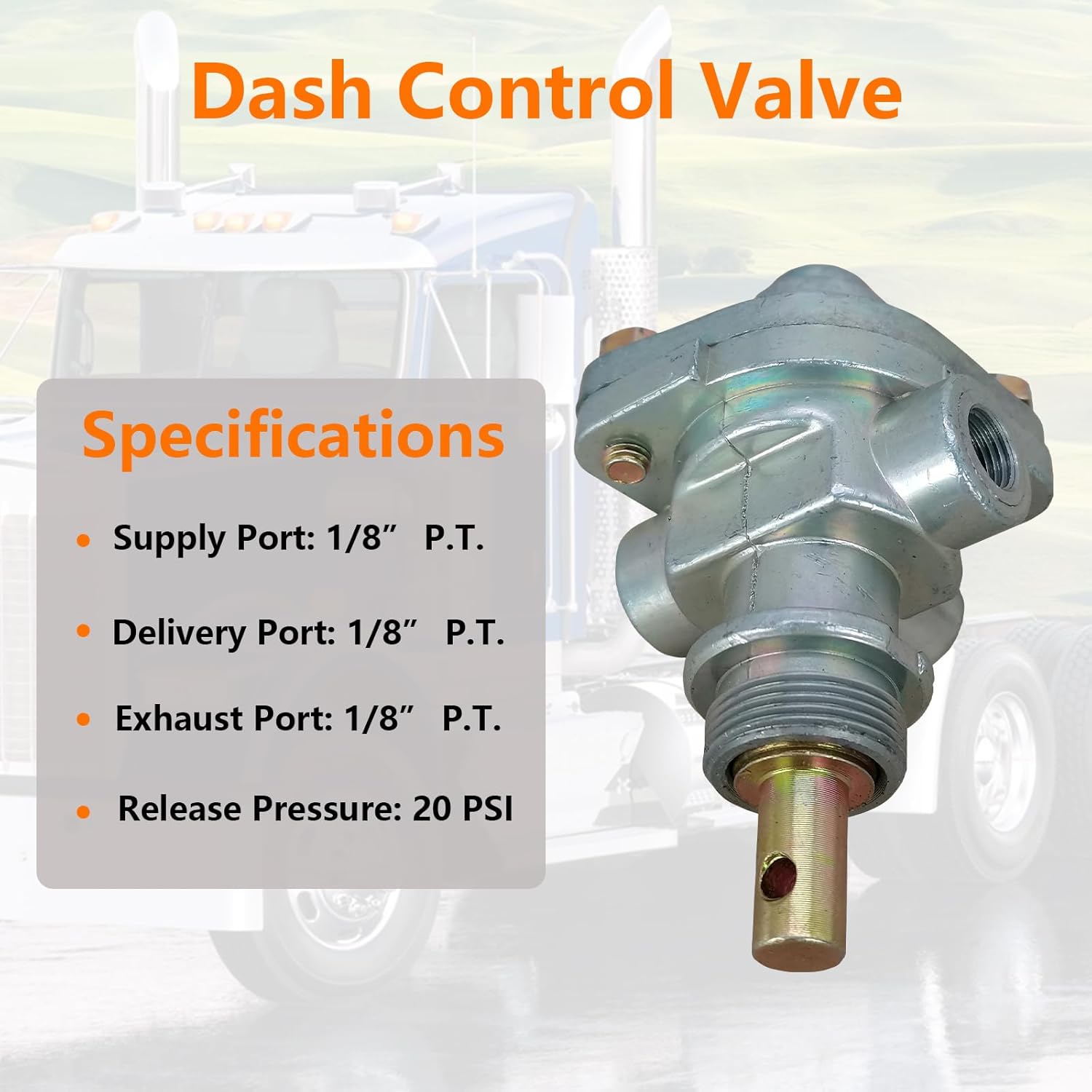 276566 Parking Emergency Brake Dash Push Pull Control Valve Fit For 277015 Haldex KN20021 Truck and Trailer