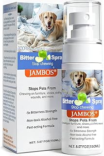 Effectively | Bitter Apple Spray for Dogs to Stop Chewing, NO Chew Spray for Dogs Protect The Safety of Furniture and Your Belongings, Prevent Licking Injuries (Blue, M)