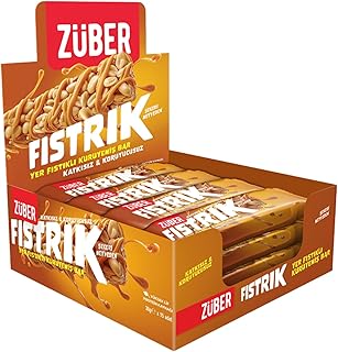 Fıstrık Yer Fıstıklı Kuruyemiş Bar 30g x 15 Adet