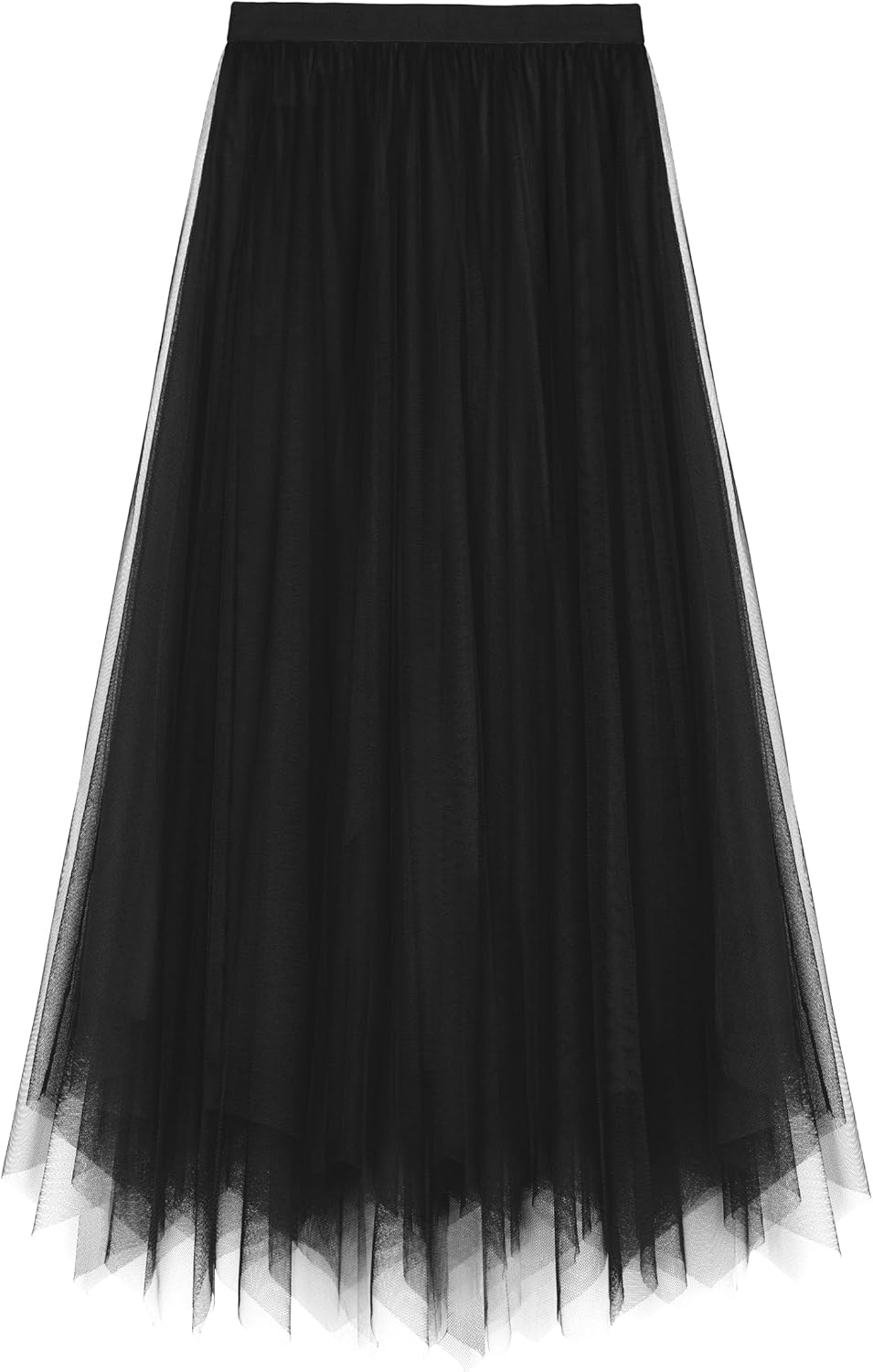 Kingfancy Women's 2-Layer Tulle Tiered Winter Skirt