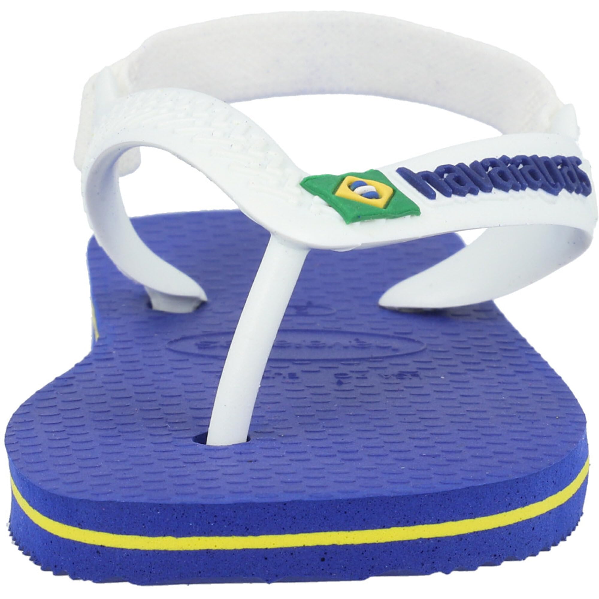 Havaianas Brasil Logo - Chanclas para hombre, color blanco y azul marino