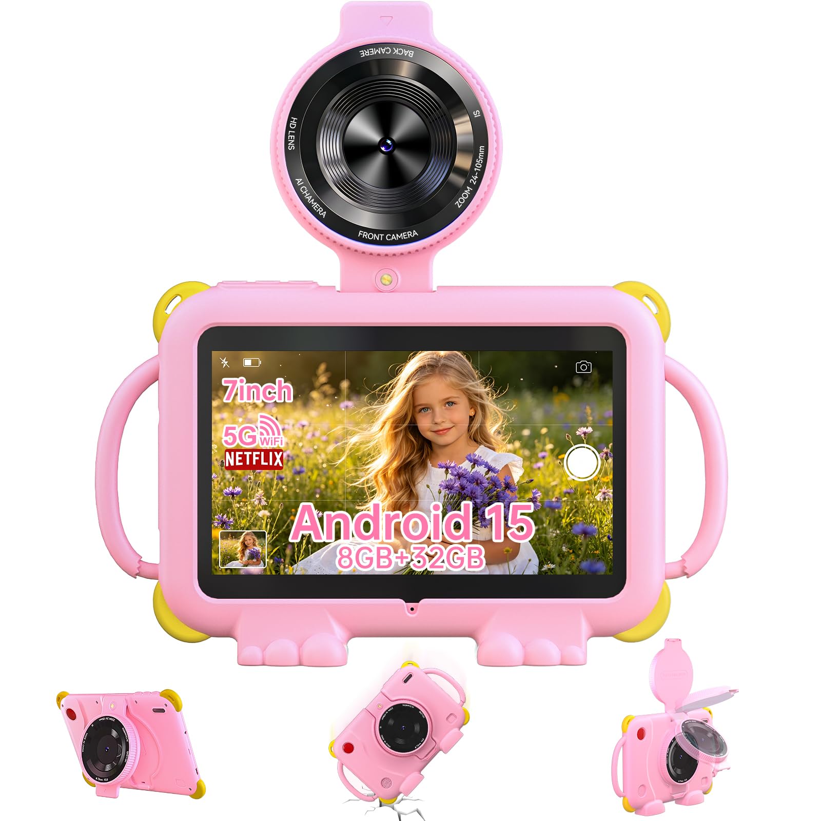 Amazon.co.jp: Peicheng タブレット 子供用 7インチ IPSディスプレイ 3