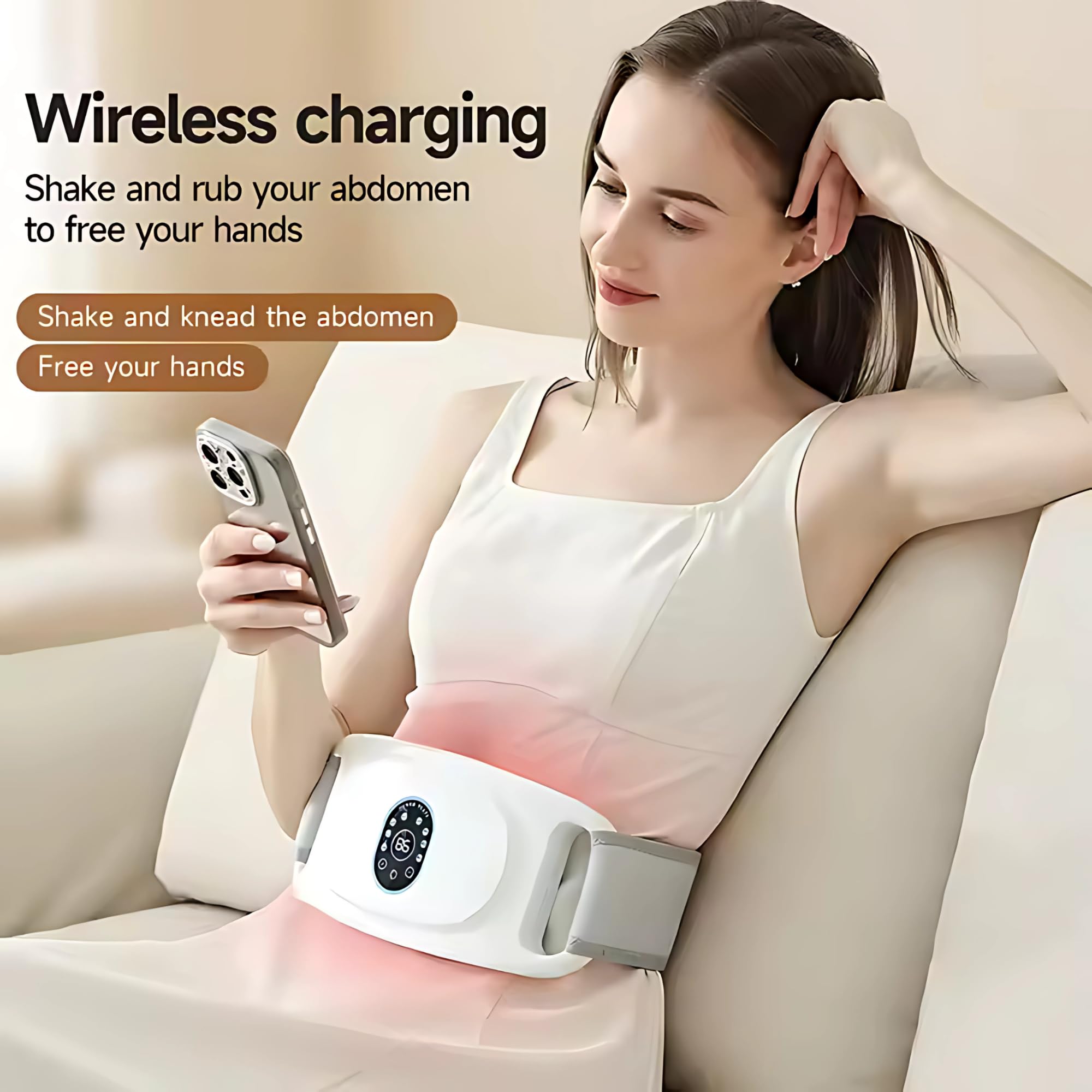 AROGYA Electric Fitness Slimming Massager belt | Tummy Massage Weight Loss, Muscle Pain Body Belt, Belly Vibrating Waist Belt for Weight Loss | Fat Burning belt| Unwanted Belly/Tummy Fat - Image 6 thumbnail