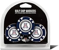 Vista 7 de Team Golf NCAA - Marcadores para pelotas de golf tamaño de ficha de póquer con marcadores de doble cara esmaltados más pequeños