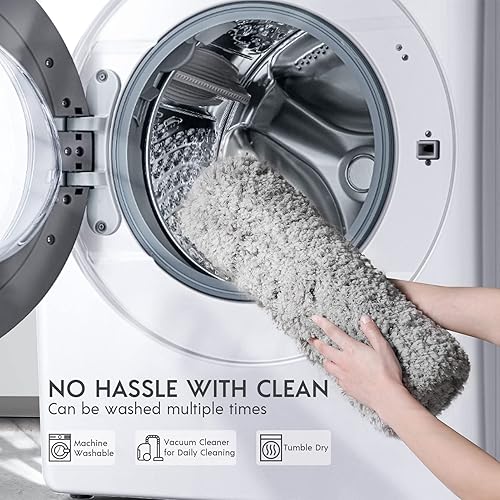 Miniatura 6 de Phantoscope Alfombras de baño Juego de 2 alfombras de baño antideslizantes de microfibra ultra suave, alfombras de baño de felpa absorbente de