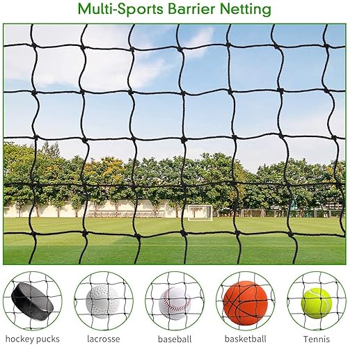 Miniatura 4 de Redes de respaldo para béisbol y sóftbol, barrera de red deportiva resistente #18 Red de béisbol 10'x10'10'x20'15'x15'..