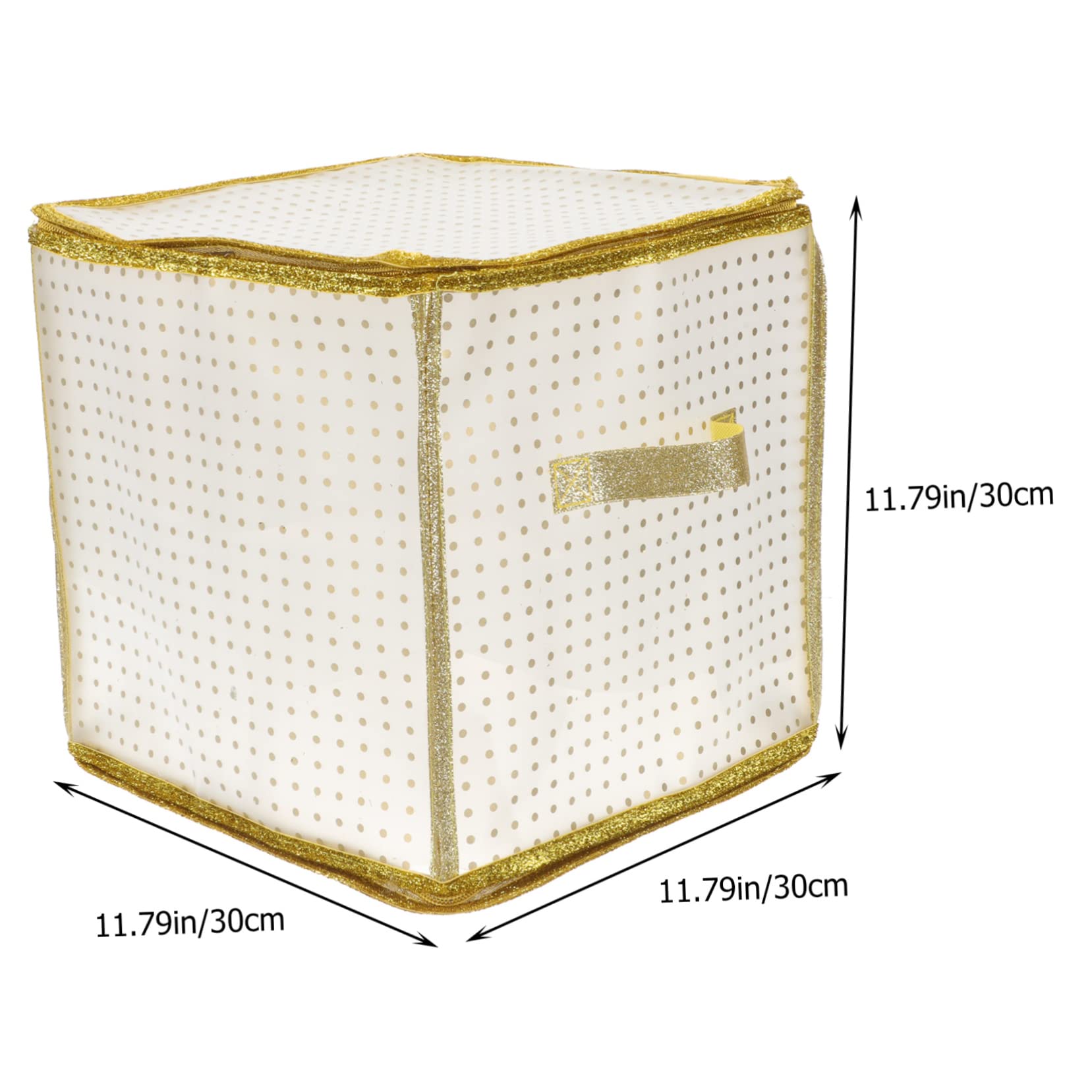 PRETYZOOM Contenitori per Decorazioni Natalizie Cerniera Contenitori per Palline di Natale Decorative Organizer per Decorazioni Natalizie Cerniera per Conservare Oggetti Vari