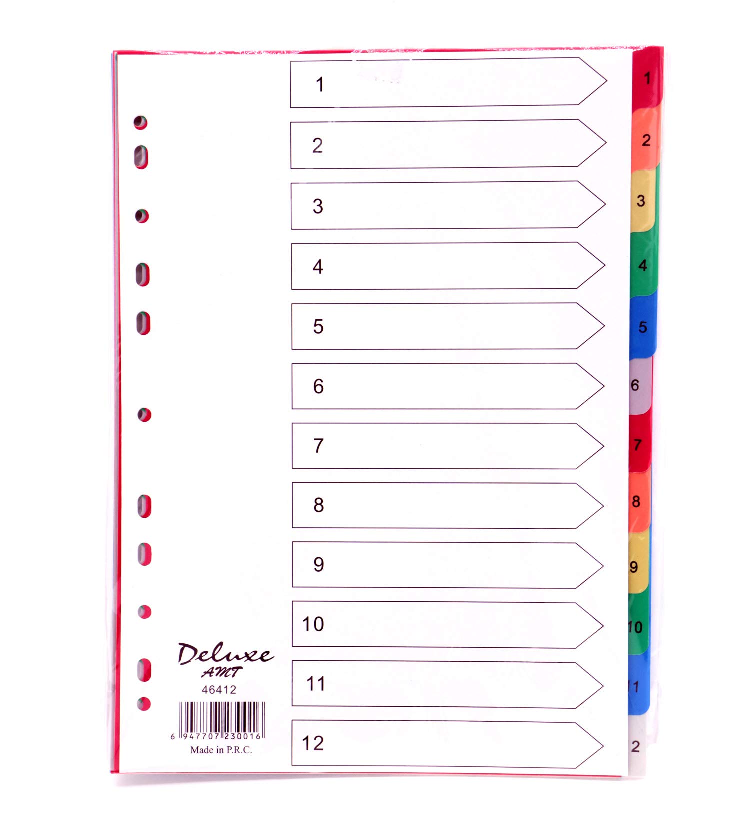 DELUXE Plastic Divider with Number Sets (A4)