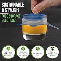 Vista 43 de Tapas elásticas de silicona reutilizables para almacenamiento de alimentos en el refrigerador, fundas elásticas resistentes al calor, tazas, latas