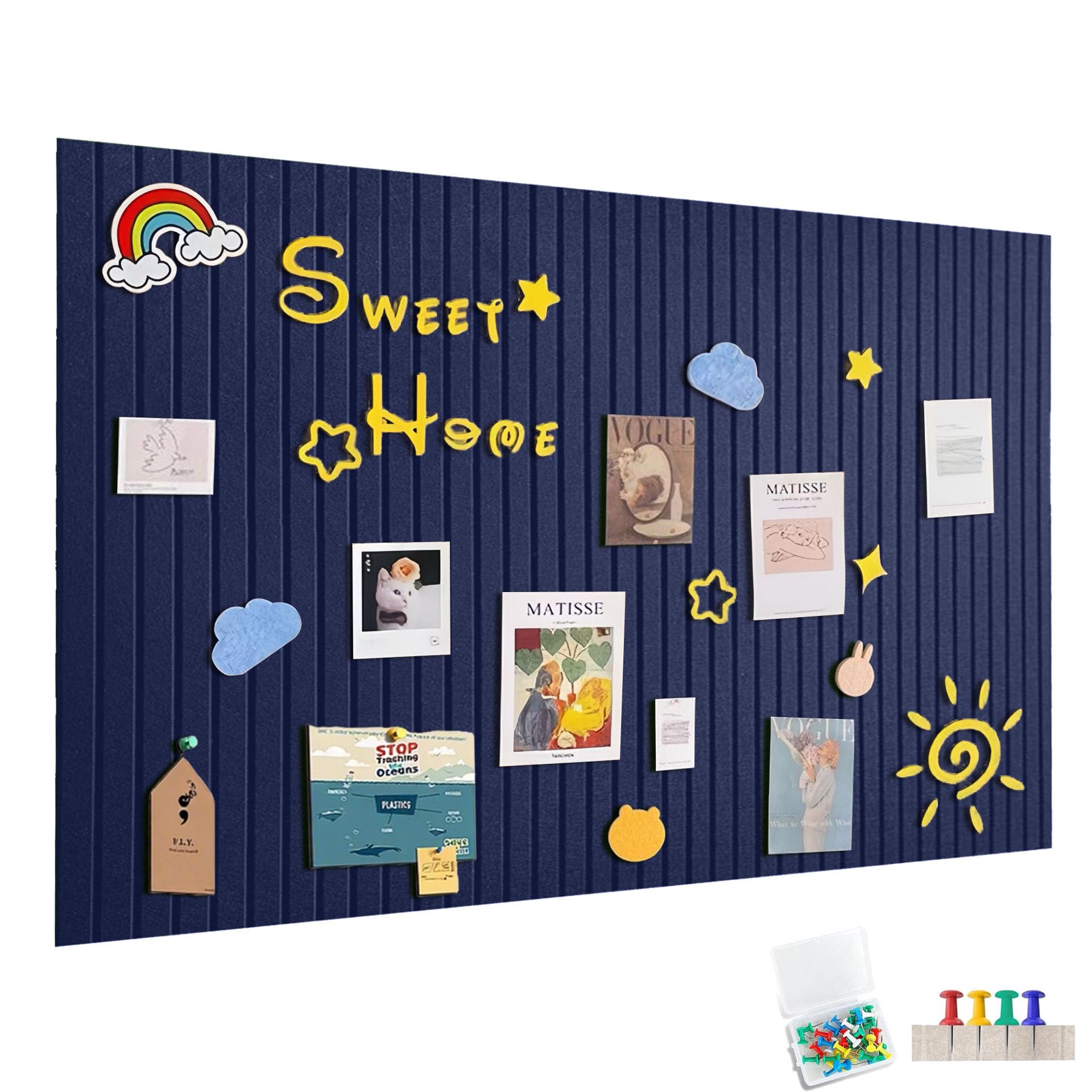 Panneau D'affichage Feutre 90 X 120 Cm - Sans Cadre