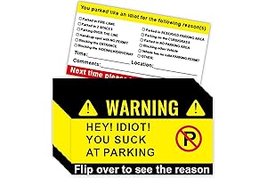 Squishy and Funny Bad Parking Cards