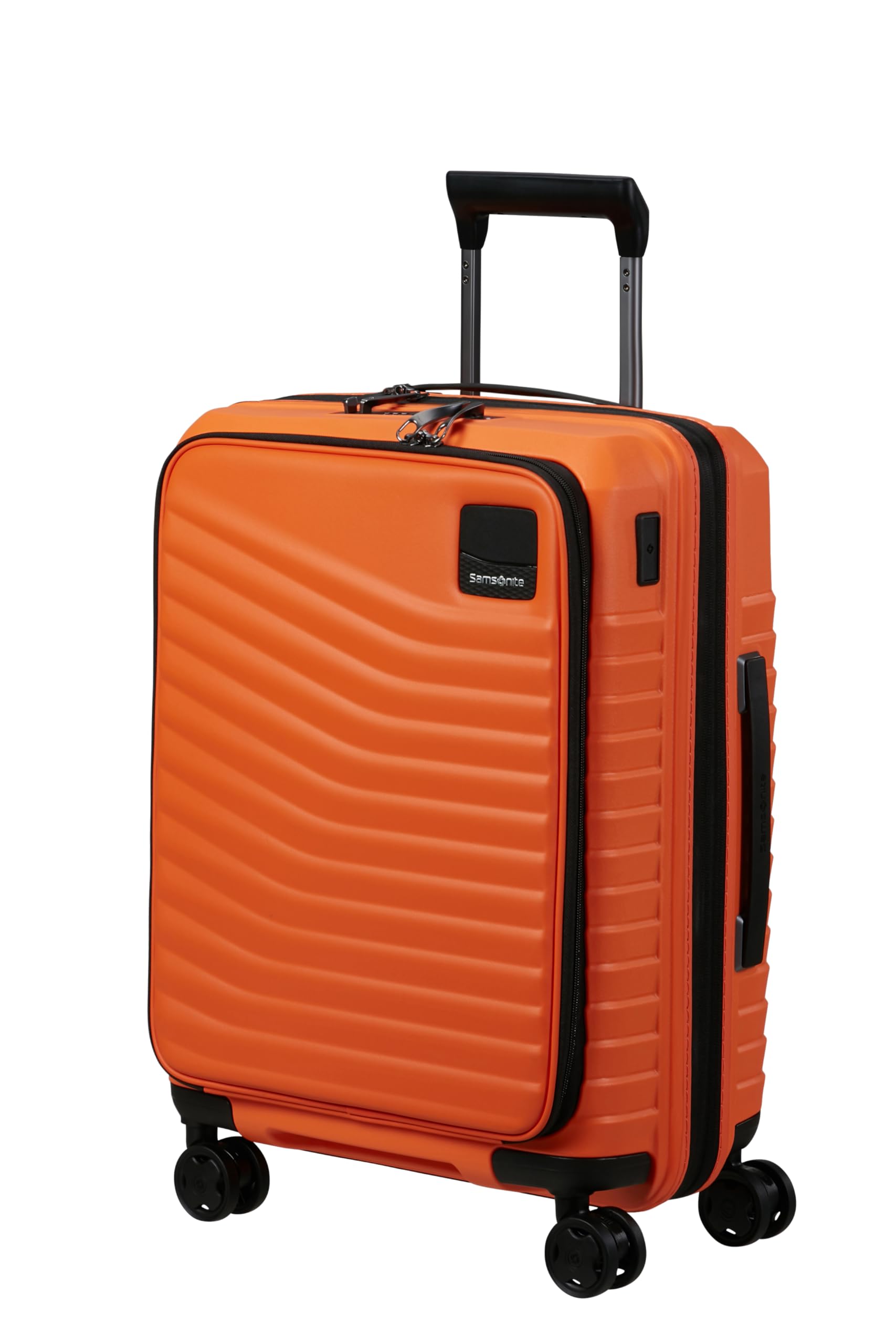 Samsonite Intuo, Valigia Espandibile Fatta con Caricatore Anteriore, Arancione (Apricot), Spinner S (55 cm - 48 L)
