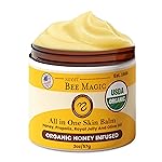 Sweet Bee Magic All In One Healing Organic Balm - Natural Skin Healing Cream, Beeswax Balm for Dry Skin, Face & Body Moisturizer - Certified Organic, All Natural Aid -3 Jars (2oz Each, 6oz Total)