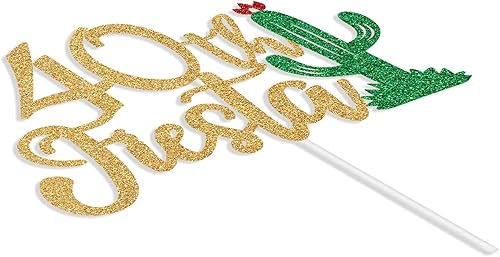 Miniatura 6 de Decoración para tartas de fiesta 40, Felices 40 años, cactus 1983, cumpleaños de Dios To My 30s, Feliz 40 Cumpleaños, decoración de pastel con