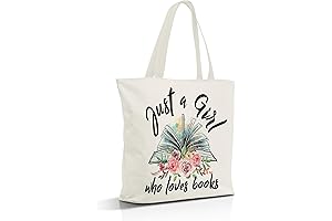 Adorable Canvas Library Book Tote Bag for Kids