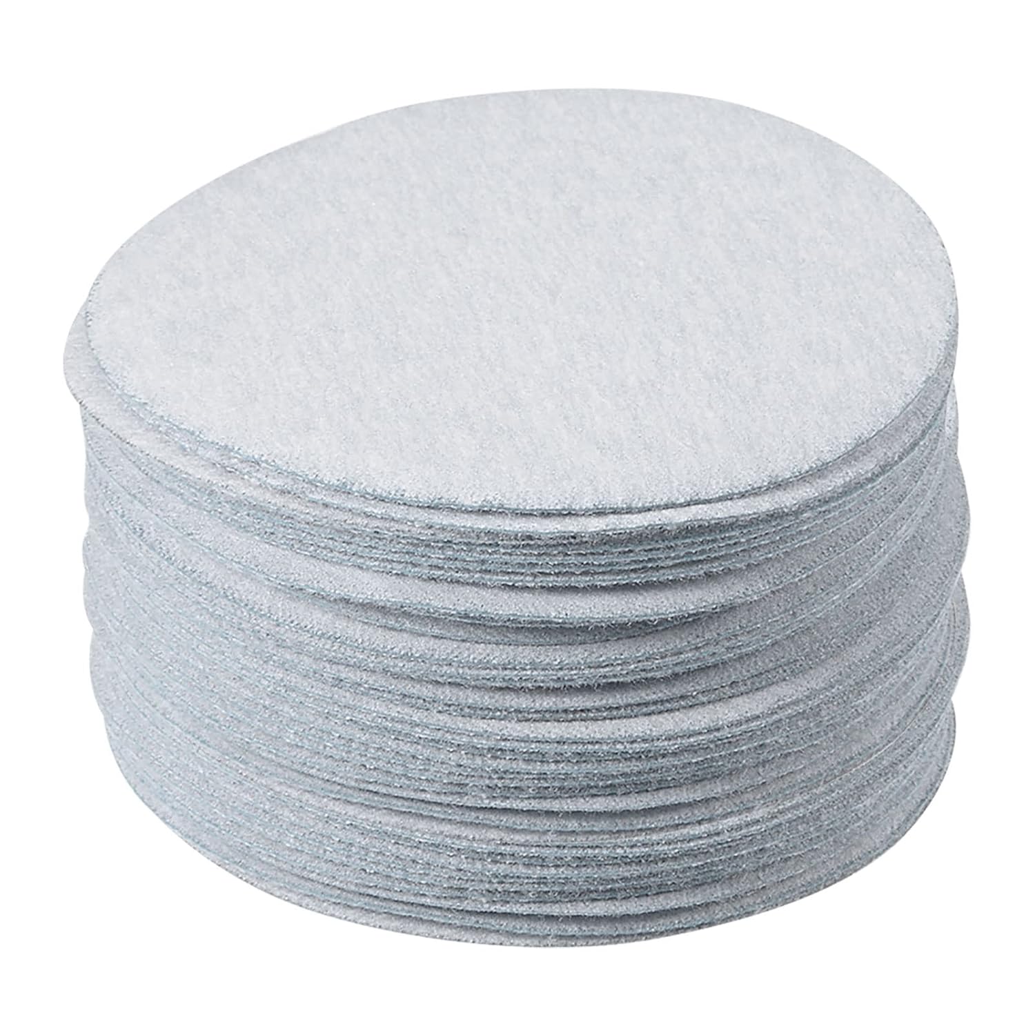 50 Pcs Sanding Discs Hook and Loop Backing - [3 Inch x 400 Grits] Aluminum Oxide White Sandpapers for Orbital Sander Round Sanding Papers