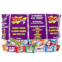Vista 1 de Zotz Caramelos a granel gaseosos (surtidos, 425 unidades) – Caramelo duro envuelto individualmente, surtido de 7 sabores de frutas, cereza, sandía