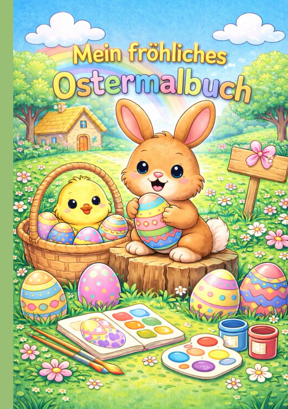 Mein fröhliches Ostermalbuch: Malbuch für Kinder ab 4 Jahren