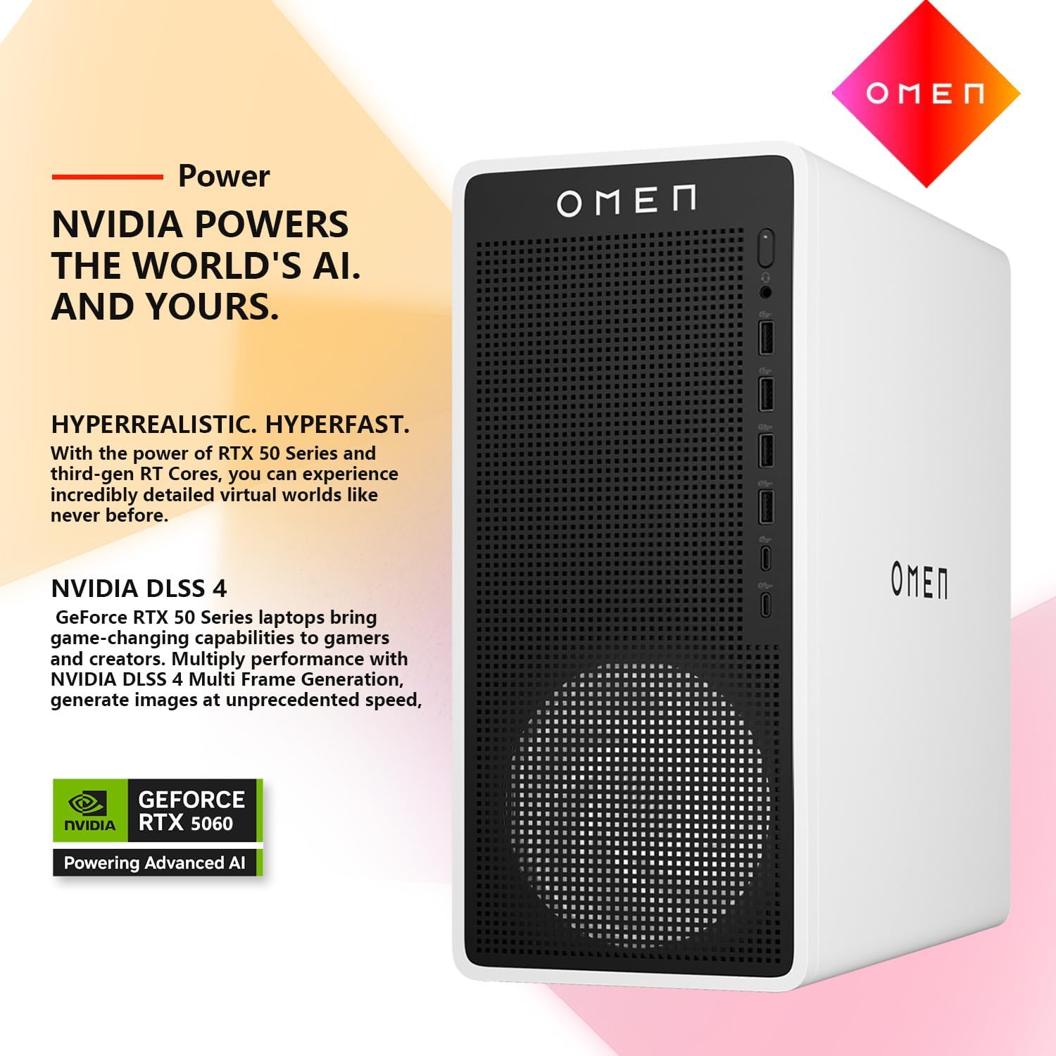 NVIDIA RTX 50 Series graphics card features including DLSS 4 and AI capabilities