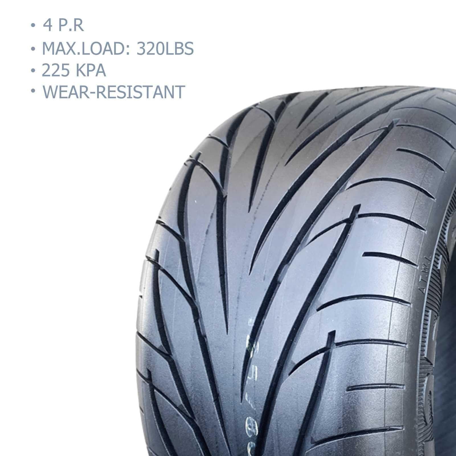 125/60-7 Neumático Patinete Tubeless con Válvula Inclinada 125/60/7 Resistente al Desgaste y 125 60 7 Antideslizante para Patinete Eléctrico – 7 Pulgadas