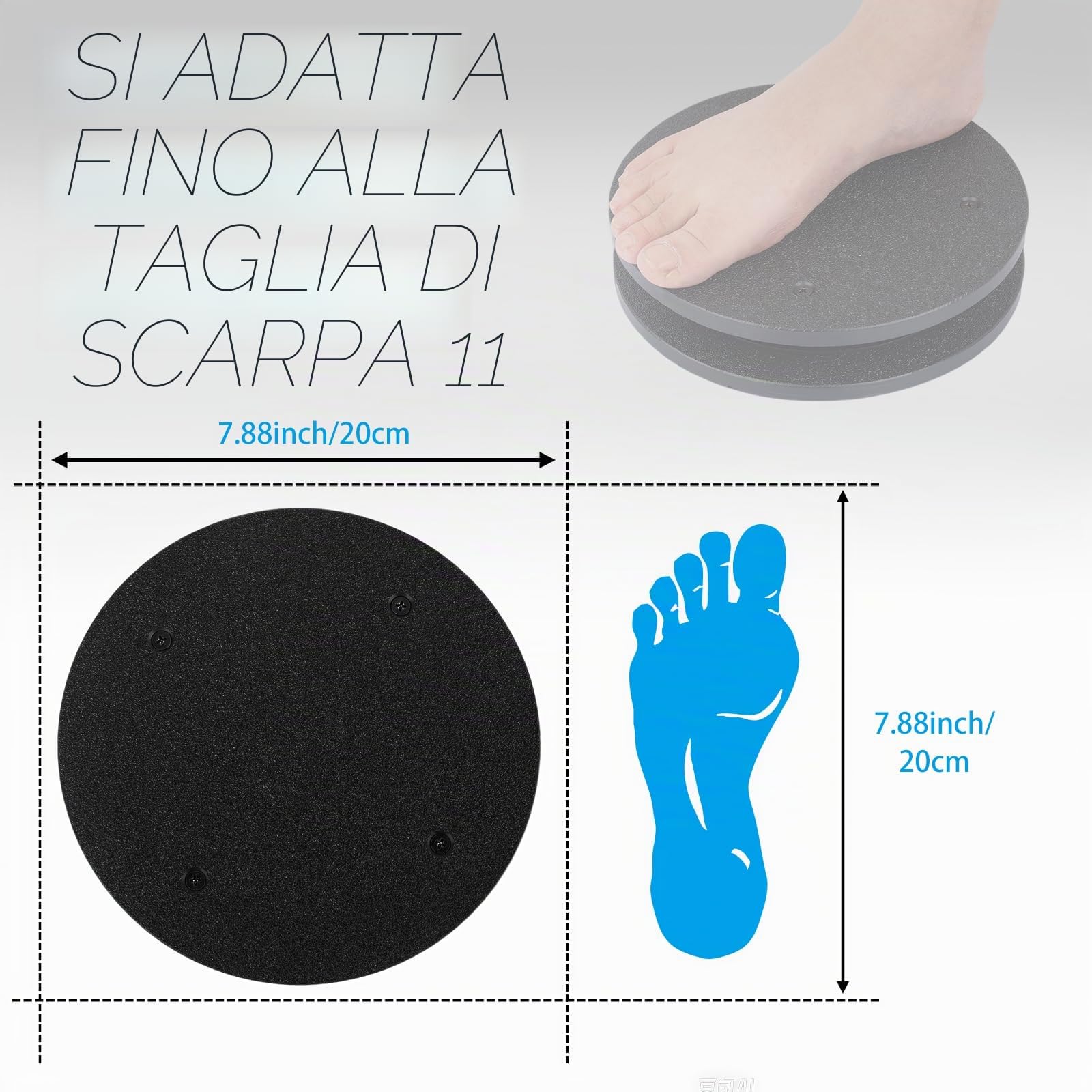 TIZYFF Pattinaggio artistico Spinner – aiuto per l'allenamento per pattinatori, ginnastica, danza e balletto Pirouette Metal Eight Spin Trainer.