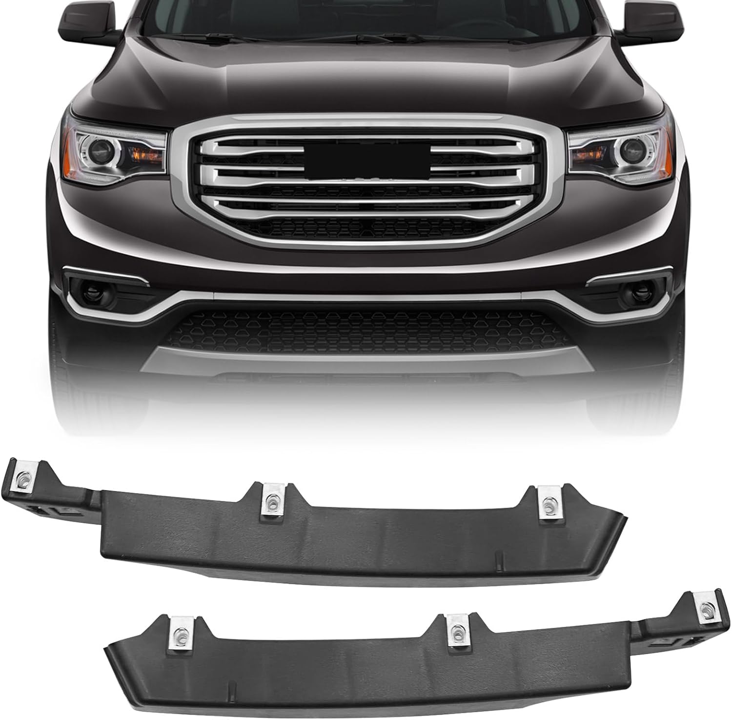 Front Bumper Brackets Compatible with GMC Acadia 2017 2018 2019 Bumper Fascia Support Brackets Pair OEM 23180880 23180879 Partslink GM1043188 GM1042188
