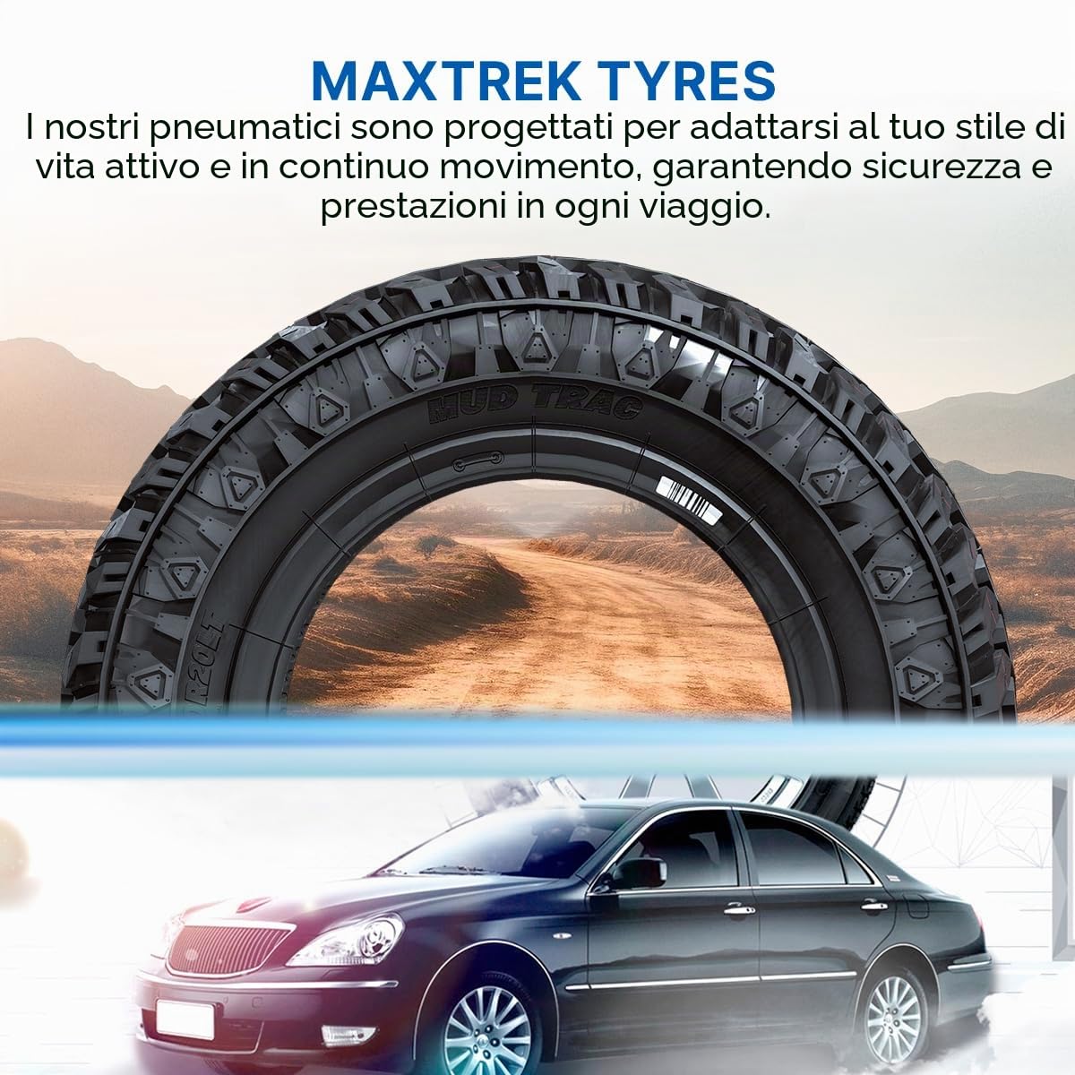 GOMME PNEUMATICI MAXTREK 265/75 R16 123Q MUD TRAC