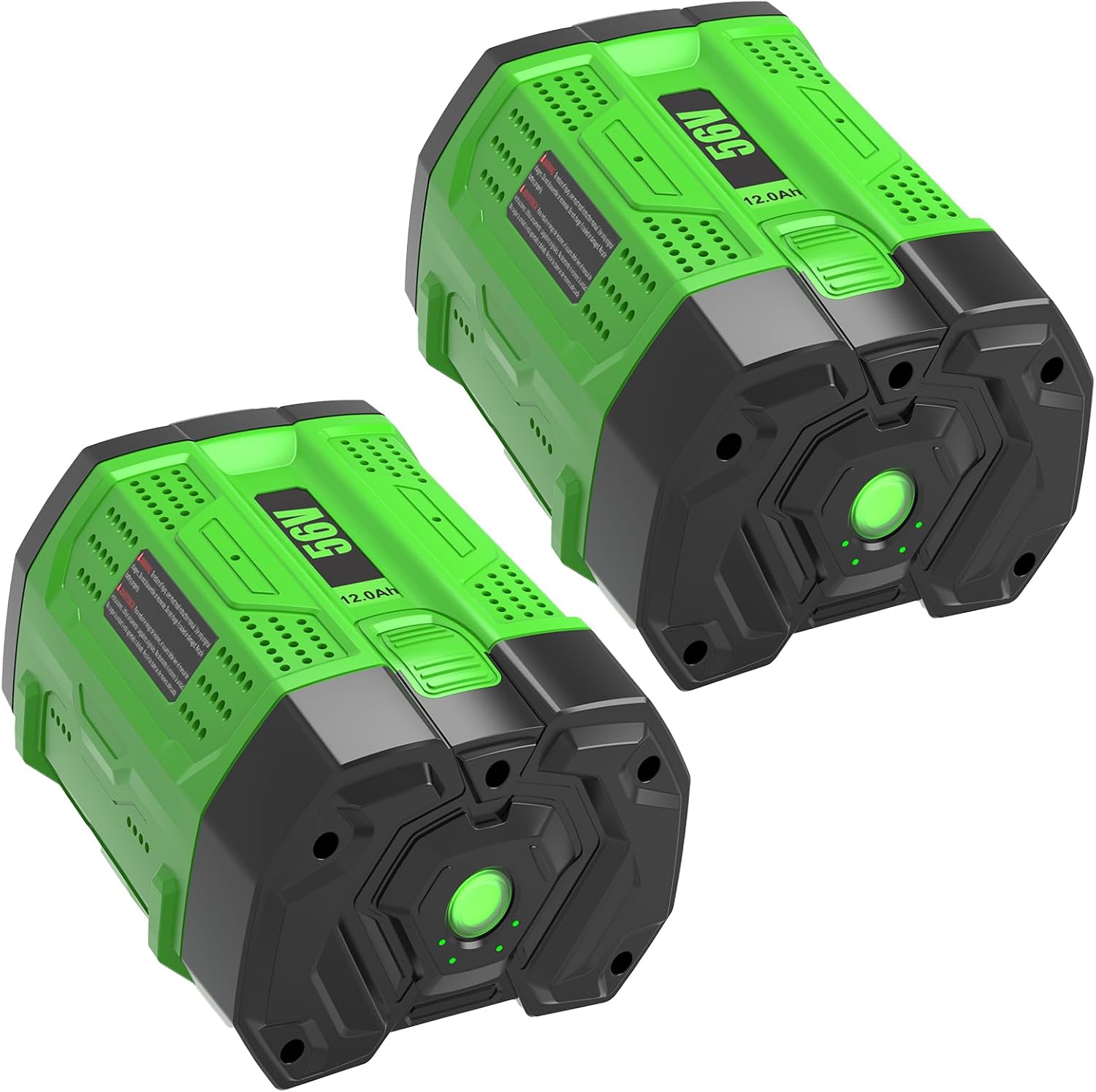 2Packs 56v 12000mAh Batteries Replacement for EGO 56 Volt Battery Lithium Compatible with EGO 56V Battery BA1400 BA2800 BA2800T BA4200 BA5600T CS1804 CS1604