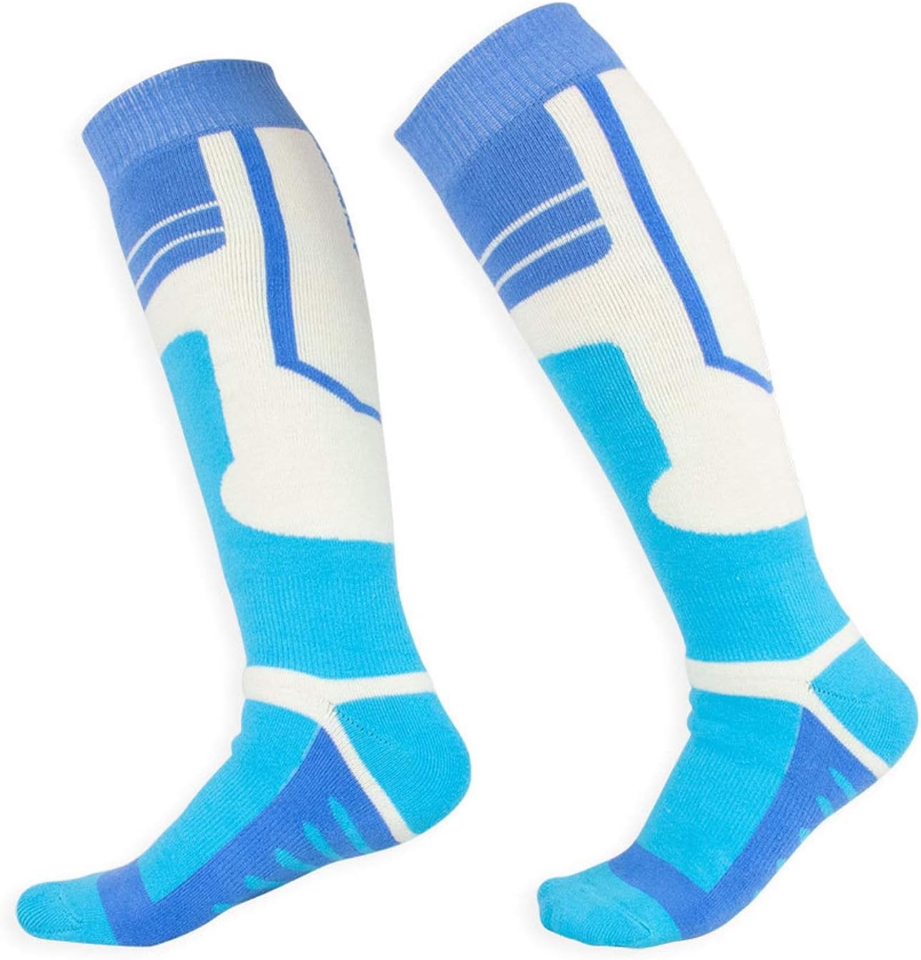 Skiing Socks 3pcs Wool Ski Socks Long Tube Outdoor Breathable Perspiration Thickening Warm for Cycling Hiking