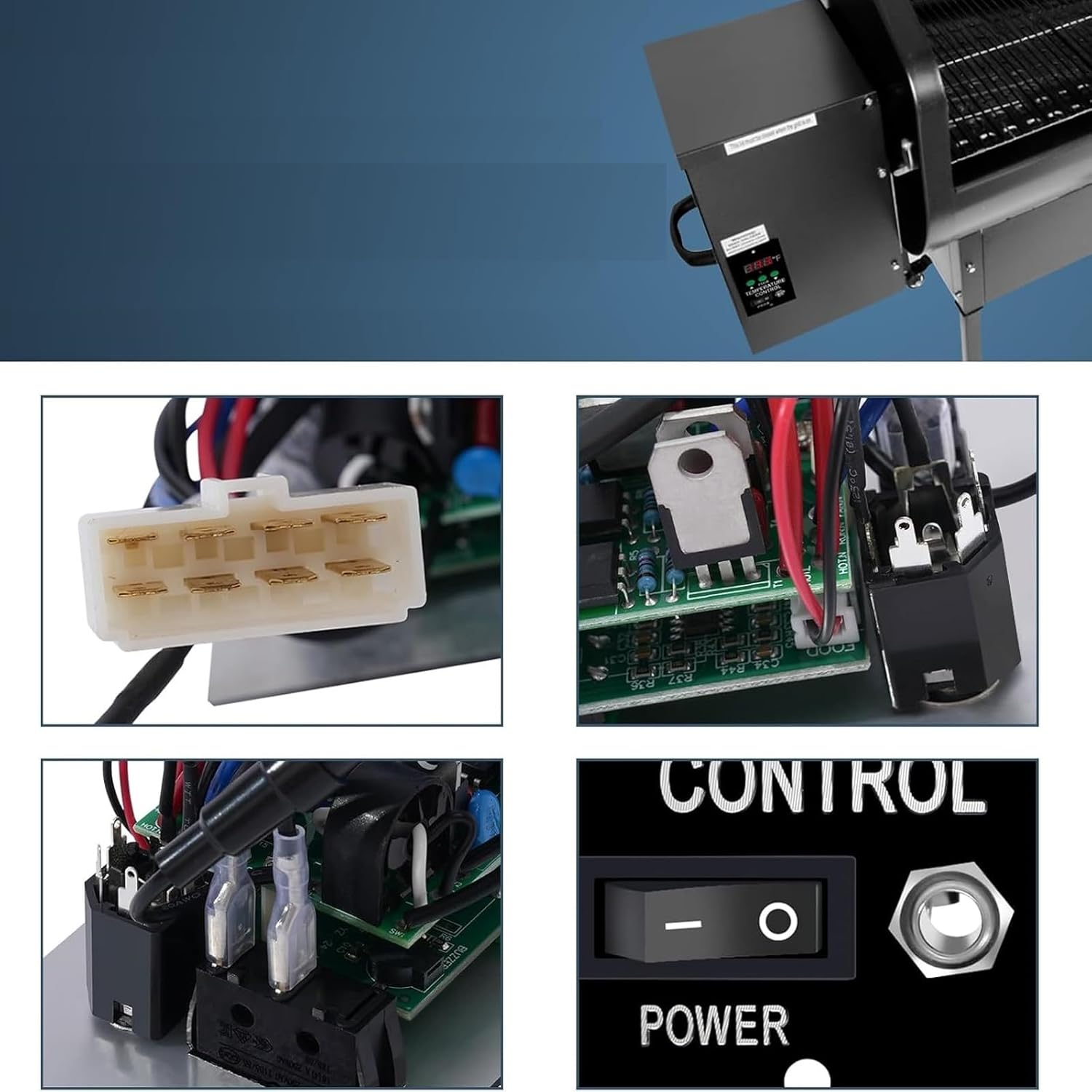 P-1051 110V 非 WiFi グリル制御ボード交換用高精度温度簡単なインストールグリル温度コントローラー