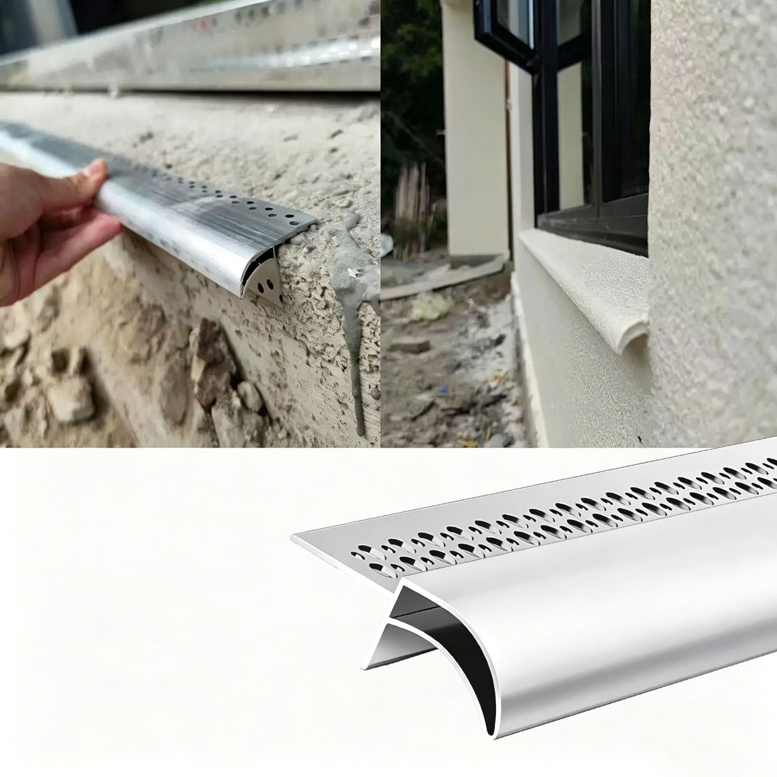 Bouchon anti-goutte pour rebord de fenêtre et toit en métal de 7,8 m