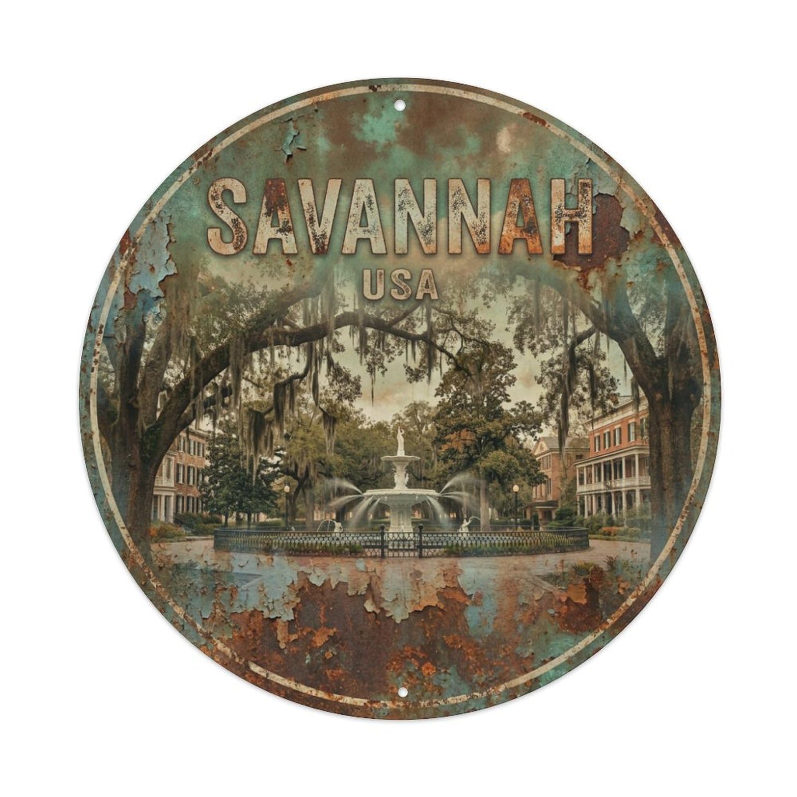 Tgrcjimh Style Metal Tin Sign Retro Travel Usa Savannah
