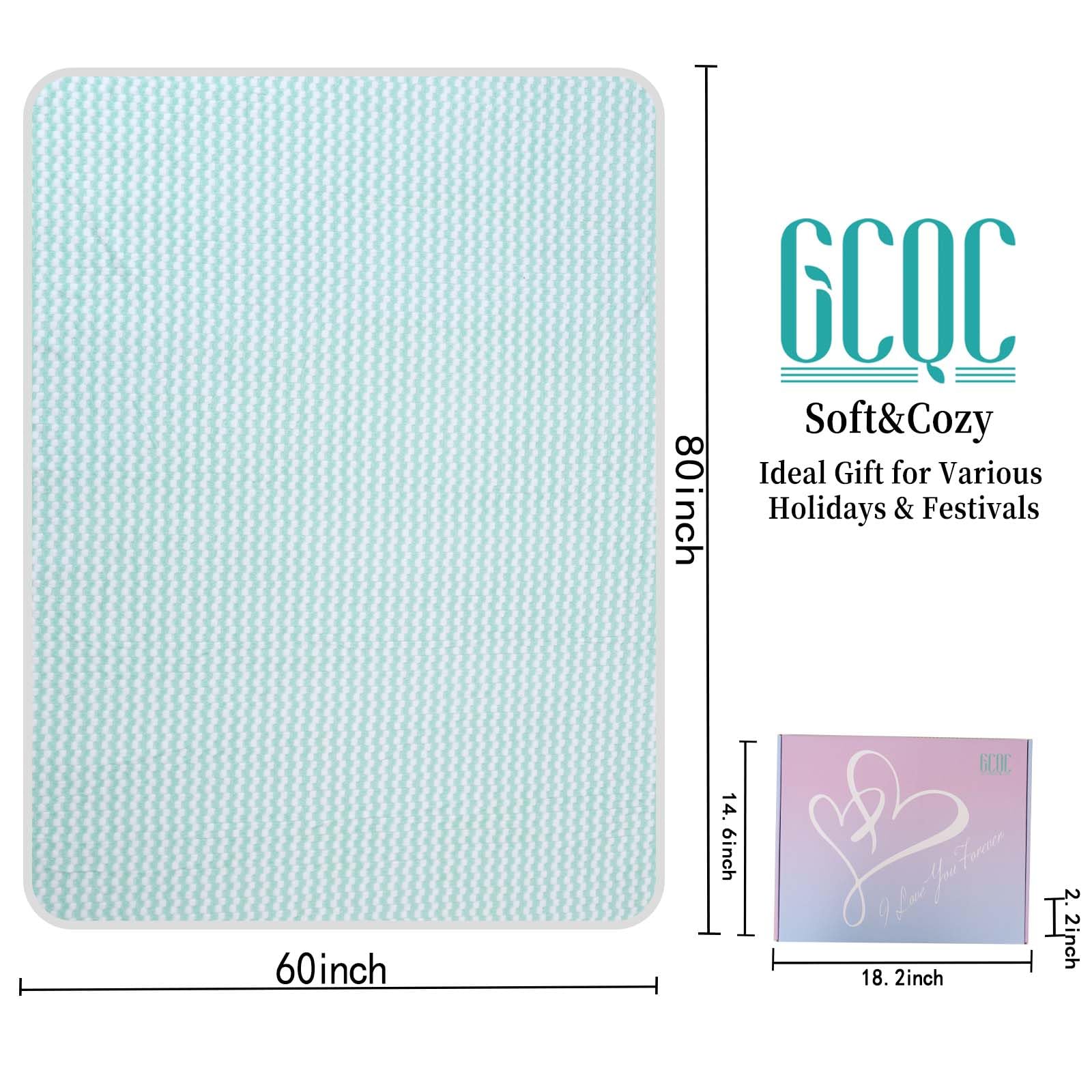 GCQC Sherpa Fleece Blanket, Checkered Grid Warmer Comfort Shaggy Soft Cozy Fuzzy Fluffy Bed Throw Gifts for Mom Women Blanket for Home Chair Sofa Couch