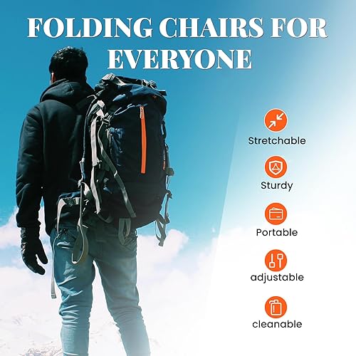 Miniatura 8 de Paquete de 2 taburetes plegables mejorados con cojín, taburete plegable retráctil, capacidad de carga máxima de 400 libras, taburetes telescópicos