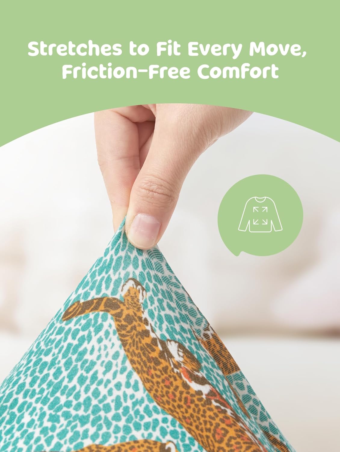 PATPAT Bamboo Viscose Pajamas Sets for Boys Girls Kids Toddler, 3 Pack Shorts & Pants Sleepers, Ultra-soft Snug Fit Pjs 2-12Y - Image 5