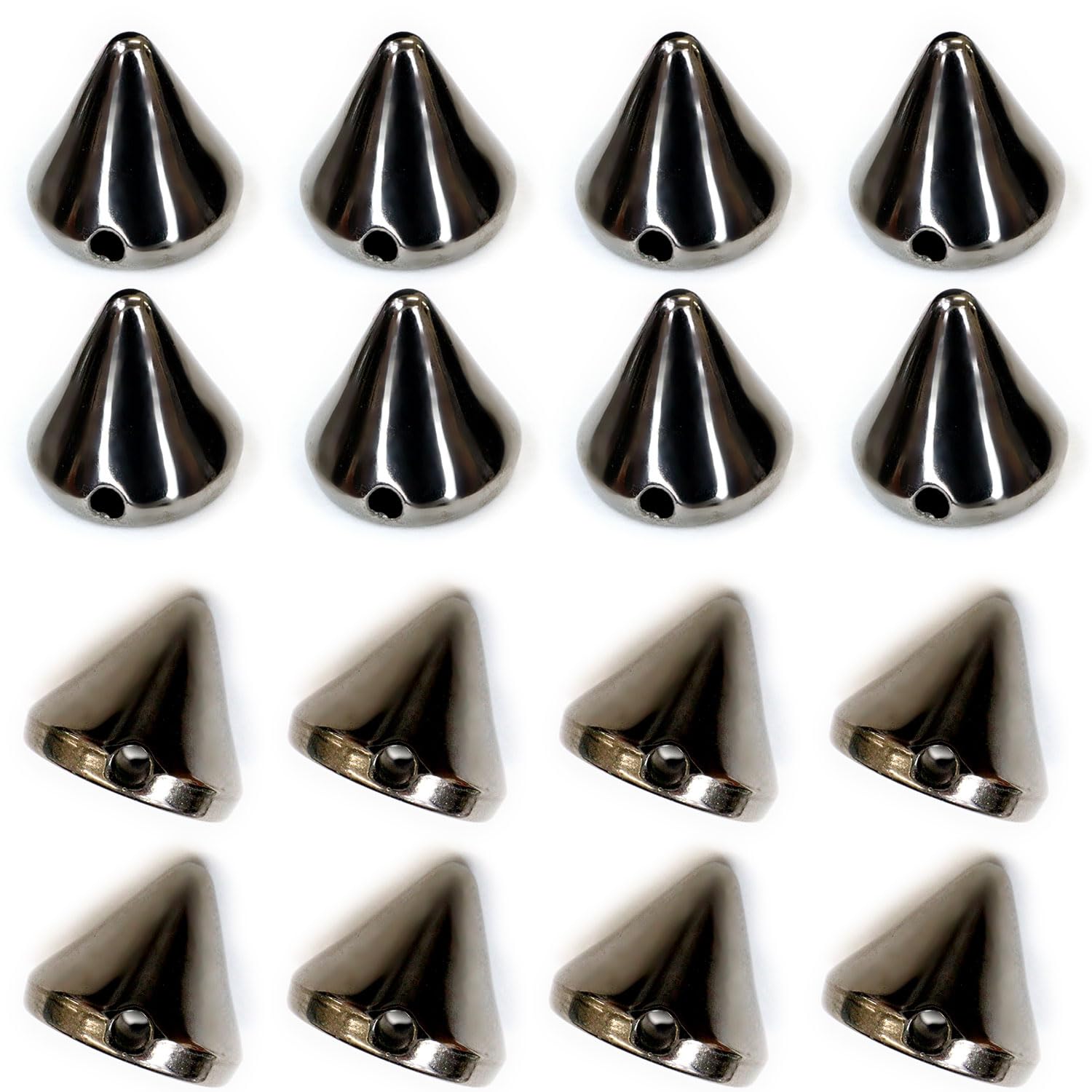 Amazon.co.jp: スタッズ パーツ 縫い付けタイプ【ブラック】黒 パンク