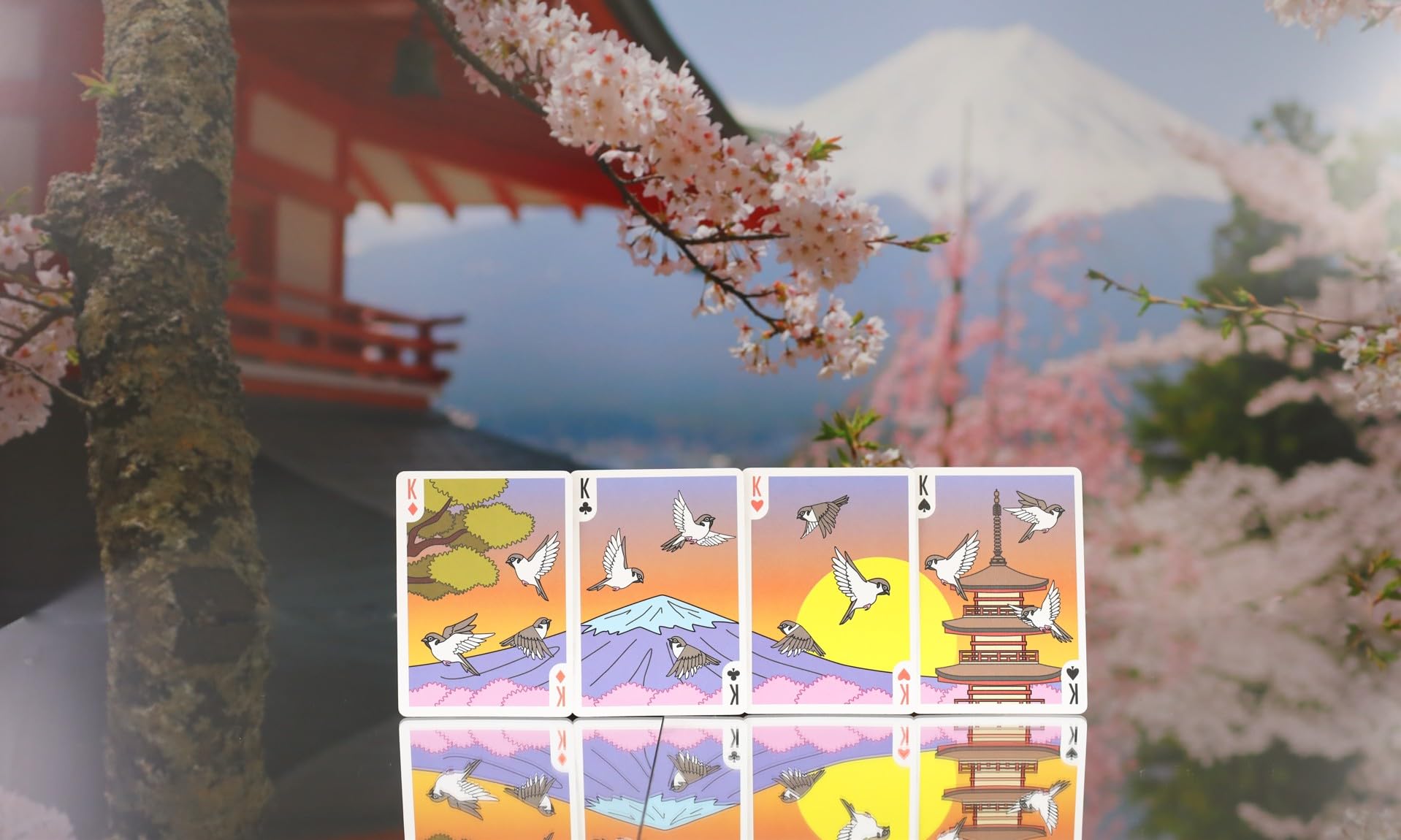 ハナshop Bicycle Sparrow Hanafuda Fusion Edition Playing Cards – Japanese
