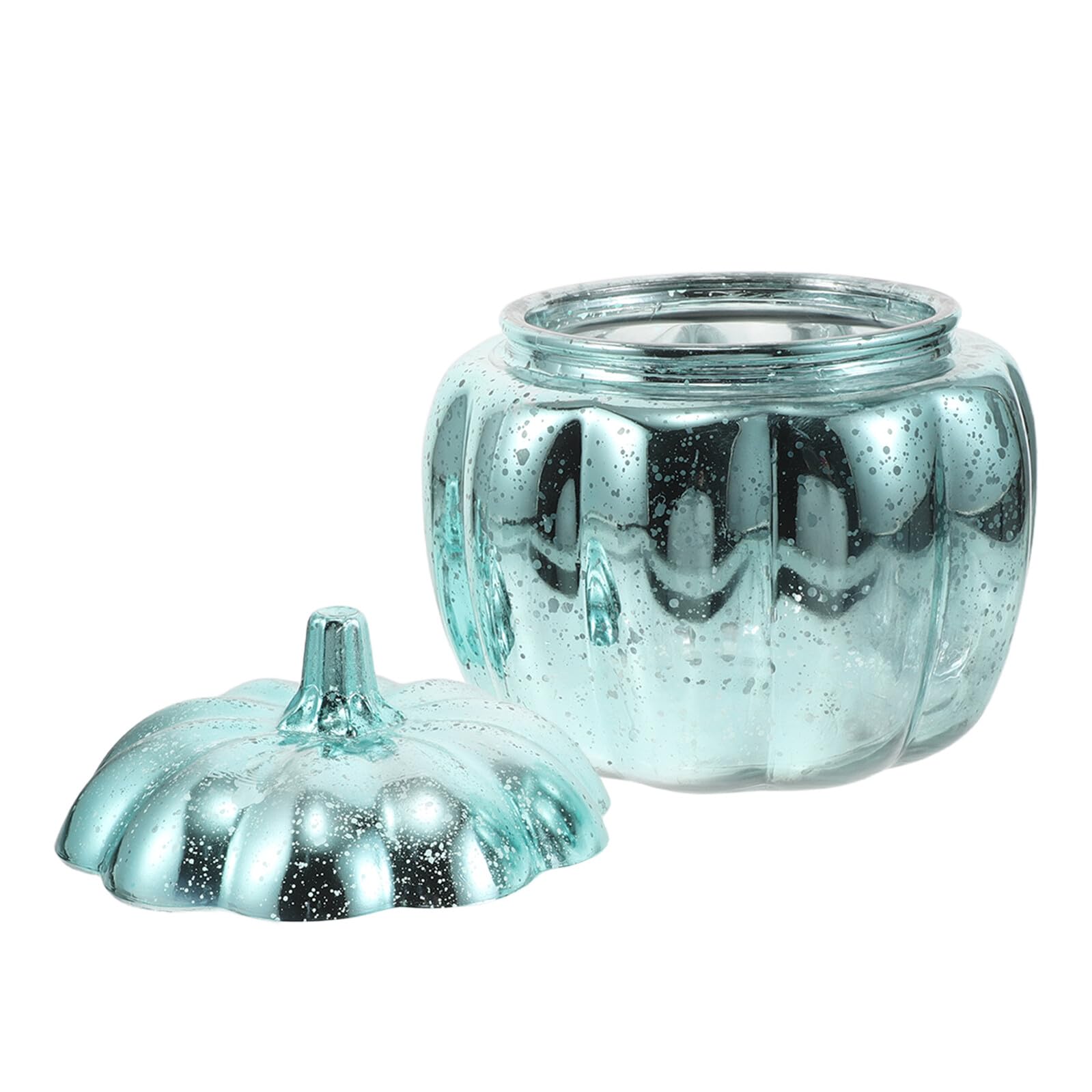 Herbstlicher Kürbis Glasbehälter mit Deckel Luftdichtes Snackgefäß aus Robustem Glas Dekorative Süßigkeiten und Gewürzaufbewahrung für Halloween und Erntedankfest