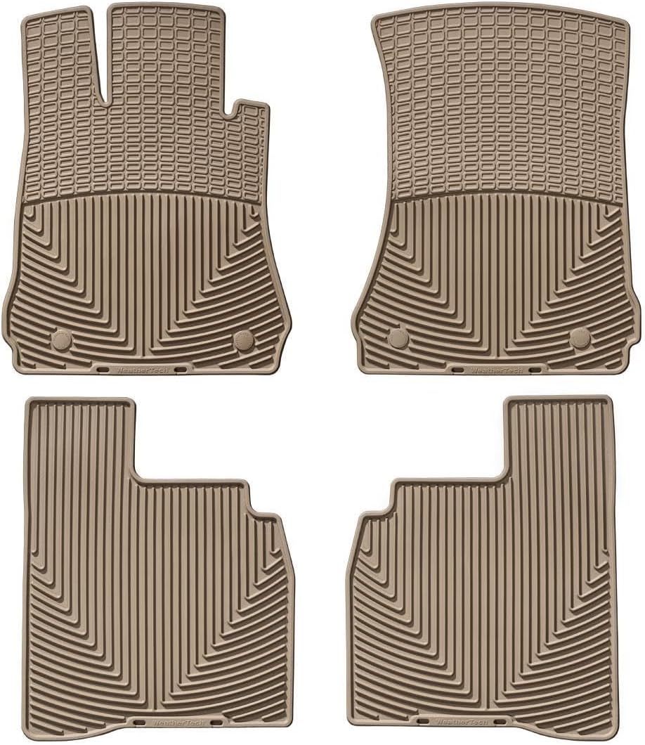 WeatherTech All-Weather Floor Mats for Mercedes S 63 AMG, S 65 AMG, S-Class - 1st & 2nd Row (MB W221 T), Tan