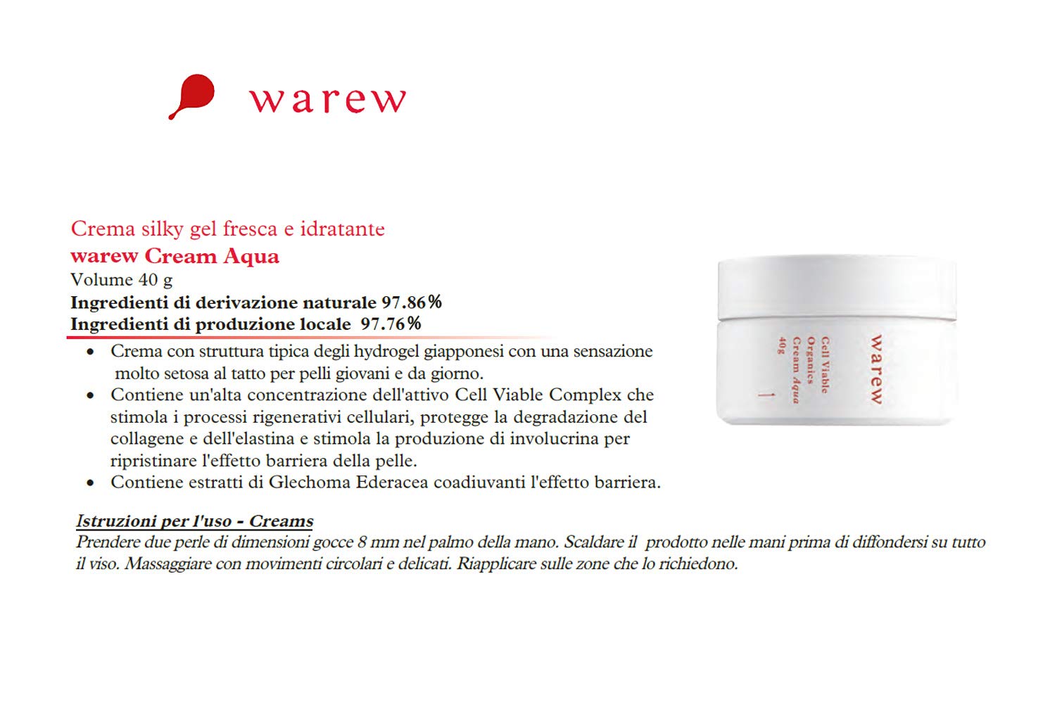 Cream Aqua 40G dla dorosłych do codziennej pielęgnacji 40 g