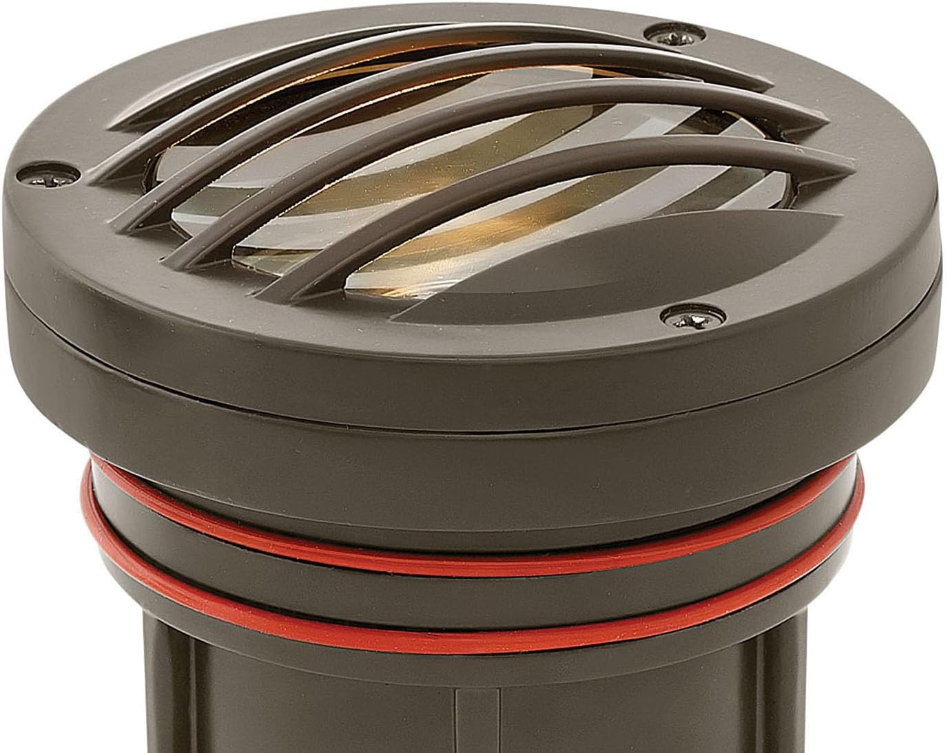 Hinkley Landscape Lighting Grill Top Well Light – Highlights Important Landscape Features and Surfaces and Increases Home Security, Bronze Finish with Grill Top to Protect Light, 15705BZ